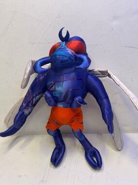 Blue and Orange Plush Insect Toy - Kids Plush Figure